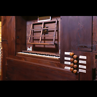 Tarragona, Catedral, Capilla de la Virgen del Claustro, Spieltisch seitlich