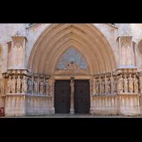 Tarragona, Catedral de Santa Tecla, Ansicht von S�dosten vom Pla de la Seu