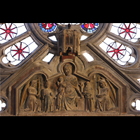 Tarragona, Catedral de Santa Tecla, Figuren �ber dem Hauptportal