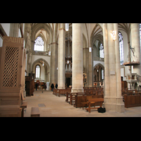Münster, St. Lamberti, Blick von der Chororgel zur großen Orgel