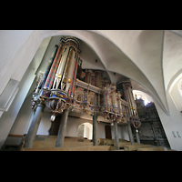 Basedow, Dorfkirche, Orgelperspektive