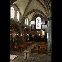 Chur, Kathedrale St. Mariae Himmelfahrt, Blick vom Chor zur groen Orgel