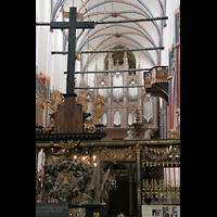 Stralsund, St. Nikolai, Blick vom Chorraum auf die groe Orgel