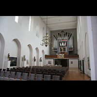 Bremen, St. Stephani, Innenraum / Hauptschiff in Richtung Orgel