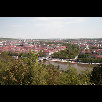 Würzburg, Käppele, Aussicht vom Käppele auf Würzburg
