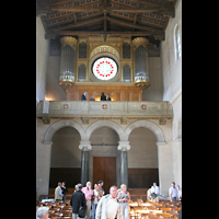 Potsdam, Friedenskirche am Park Sanssouci, Innenraum / Hauptschiff in Richtung Orgel