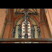Güstrow, Pfarrkirche St. Marien, Triumphkreuzgruppe im Chor