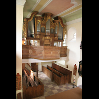 Mhlheim / Eis, Schlosskirche, Orgel von der Seitenempore aus