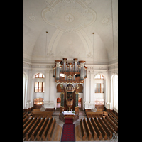 Kirchheimbolanden, St. Paulus, Aussicht von der oberen Empore in die Kirche