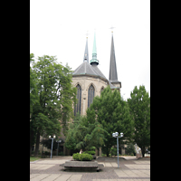 Luxembourg (Luxemburg), Cathdrale Notre-Dame, Auenansicht zum Chor