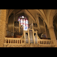 Luxembourg (Luxemburg), Cathdrale Notre-Dame, Klassische Orgel perspektivisch