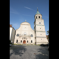 Polling, Stiftskirche St. Salvator und Heilig-Kreuz, Auenansicht - Fassade