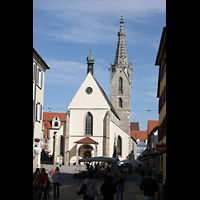 Rottenburg, Dom St. Martin, Auenansicht vom Marktplatz aus