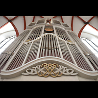 Leipzig, Thomaskirche, Prospekt der bach-Orgel perspektivisch