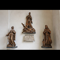 Hildesheim, Mariendom, Immaculata-Altarfiguren aus dem 18. Jahrhundert mit Maria im Zentrum