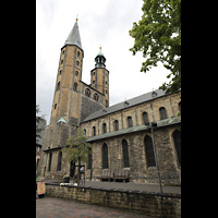 Goslar, Marktkirche St. Cosmas und Damian, Auenansicht vom Marktkirchhof aus