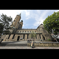Goslar, Marktkirche St. Cosmas und Damian, Auenansicht seitlich vom Marktkirchhof aus