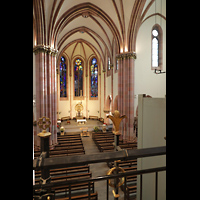 Berlin, St. Ludwig, Blick von der Orgelempore in die Kirche