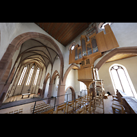 Basel, Predigerkirche, Chorraum mit Schwalbennestorgel