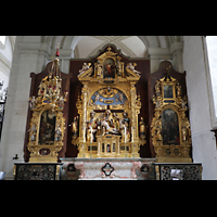 Luzern, Hofkirche St. Leodegar, Kreuzabnahme-Jesu-Altar im rechten Seitenschiff (um 1640)