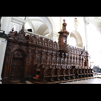 Luzern, Hofkirche St. Leodegar, Chorgesthl von Niklaus Geisler (1641)