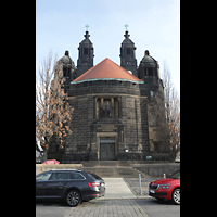 Dresden, Christuskirche, Außenansicht von Westen