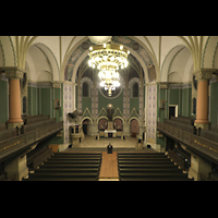 Dresden, Versöhnungskirche, Blick von der Orgelempore in die Kirche