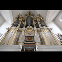 Freiberg, St. Petri (-Nikolai), Orgel mit Spieltisch
