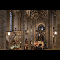 Freiberg, Dom St. Marien, Blick von der Hauptorgelempore in den Dom