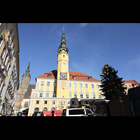 Bautzen, Dom St. Petri, Rathaus mit Domturm