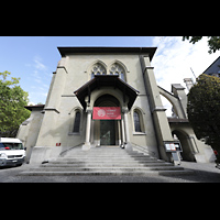 Lausanne, Saint-Franois, Westfassade mit Hauptportal