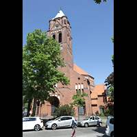 Berlin, St. Marien (Maria, Hilfe der Christen9, Ansicht von der Flankenschanze Ecke Galenstrae