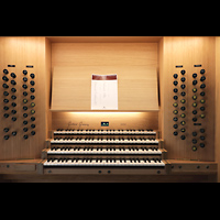 Stockholm, Uppenbarelsekyrkan (Auferstehungskirche), In der Werkstatt von Gerhard Grenzing probeaufgebaute Orgel