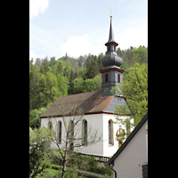 Wirsberg, St. Johannis, Seitenansicht der Kirche