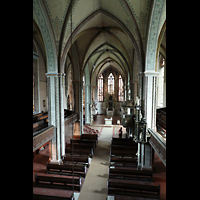 Helmstedt, Stadtkirche St. Stephani, Blick von der Orgelempore in die Kirche