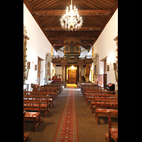 Villa de Arico (Teneriffa), San Juan Bautista, Innenraum in Richtung Orgel