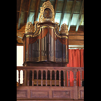 Adeje (Teneriffa), Santa Úrsula, Orgel mit geschlossenen bemalten Flügeltüren