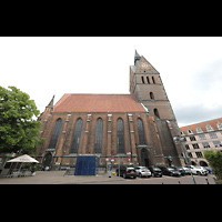 Hannover, Marktkirche St. Georgii et Jacobi, Seitenansicht von Norden (Hanns-Lilje-Platz)