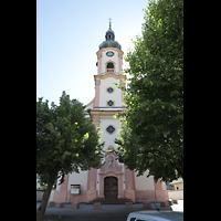 Herbolzheim, St. Alexius, Westfassade mit Turm