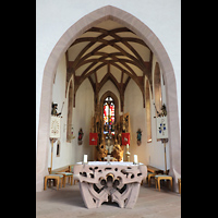 Gutach, St. Georg Bleibach, Gotischer Chor mit modernem Altar