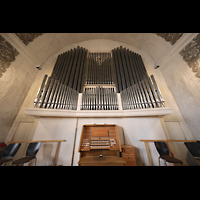 Worms, Lutherkirche, Orgel mit Spieltisch