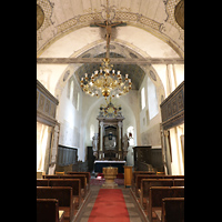 Jüterbog, St. Jacobi, Innenraum in Richtung Chor