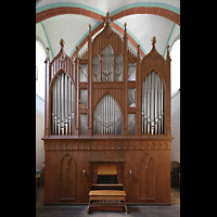 Jüterbog, Klosterkirche St. Marien, Orgel mit Spieltisch