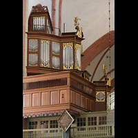 Norden, St. Ludgeri, Orgel, Ansicht vom Chorraum