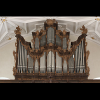 Regensburg, Dreieinigkeitskirche, Orgel mit Emporenloge