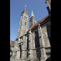 Nrnberg (Nuremberg), St. Sebald, Seitliche Ansicht von Sden