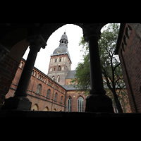 Riga, Mariendom, Blick vom sdlichen Kreuzgang auf den Dom