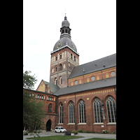 Riga, Mariendom, Blick vom sdstlichen Kreuzgang auf den Dom
