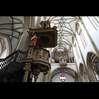 Augsburg, St. Ulrich und Afra, Kanzel und Orgel