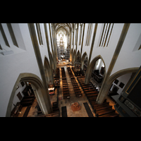Augsburg, St. Ulrich und Afra, Blick von der Orgelempore ins Hauptschiff